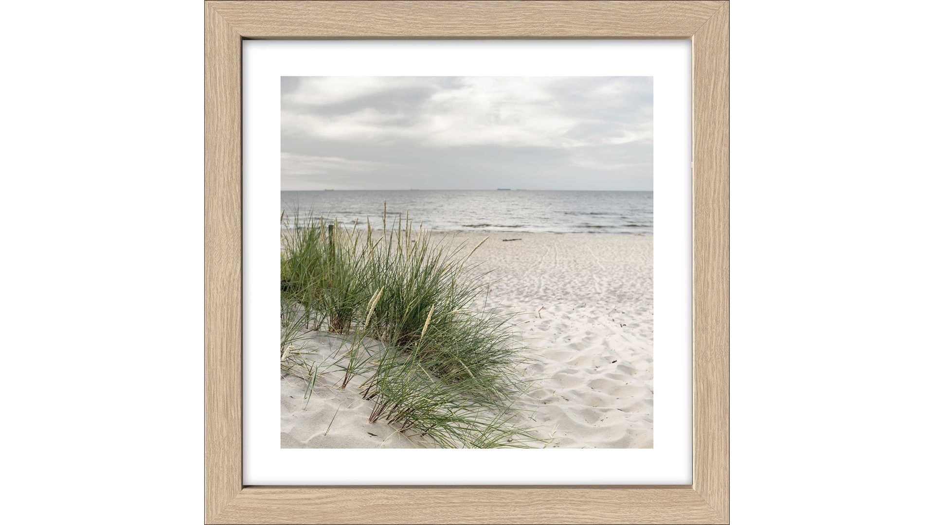 Kunstdruck Pro®art bilderpalette aus Karton / Papier / Pappe in Beige PRO®ART Kunstdruck Nordic Beach Atmosphere IV Eiche, Strandmotiv - ca. 35 x 35 cm