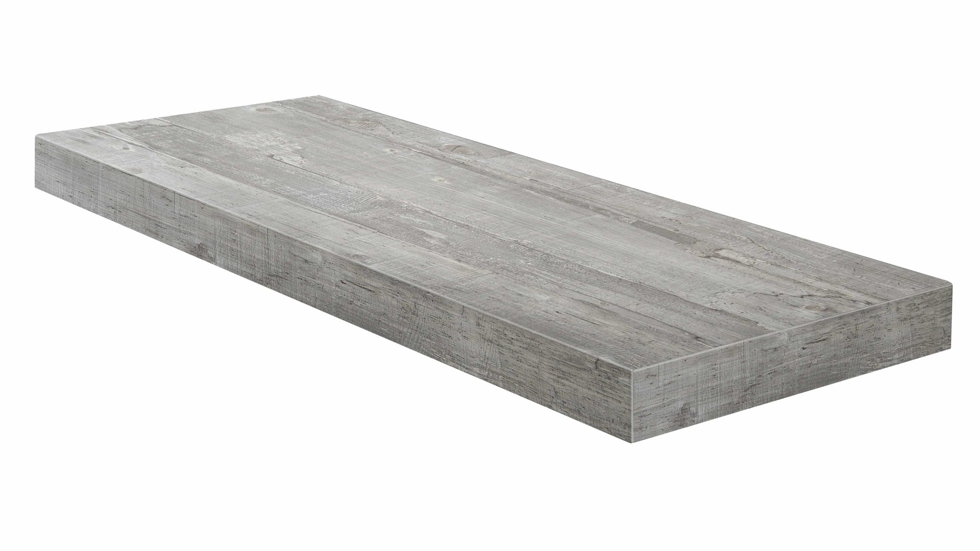 Wandregal Mäusbacher i.i. aus Holz in Hellgrau Wandsteckbord Beton - Länge ca. 60 cm