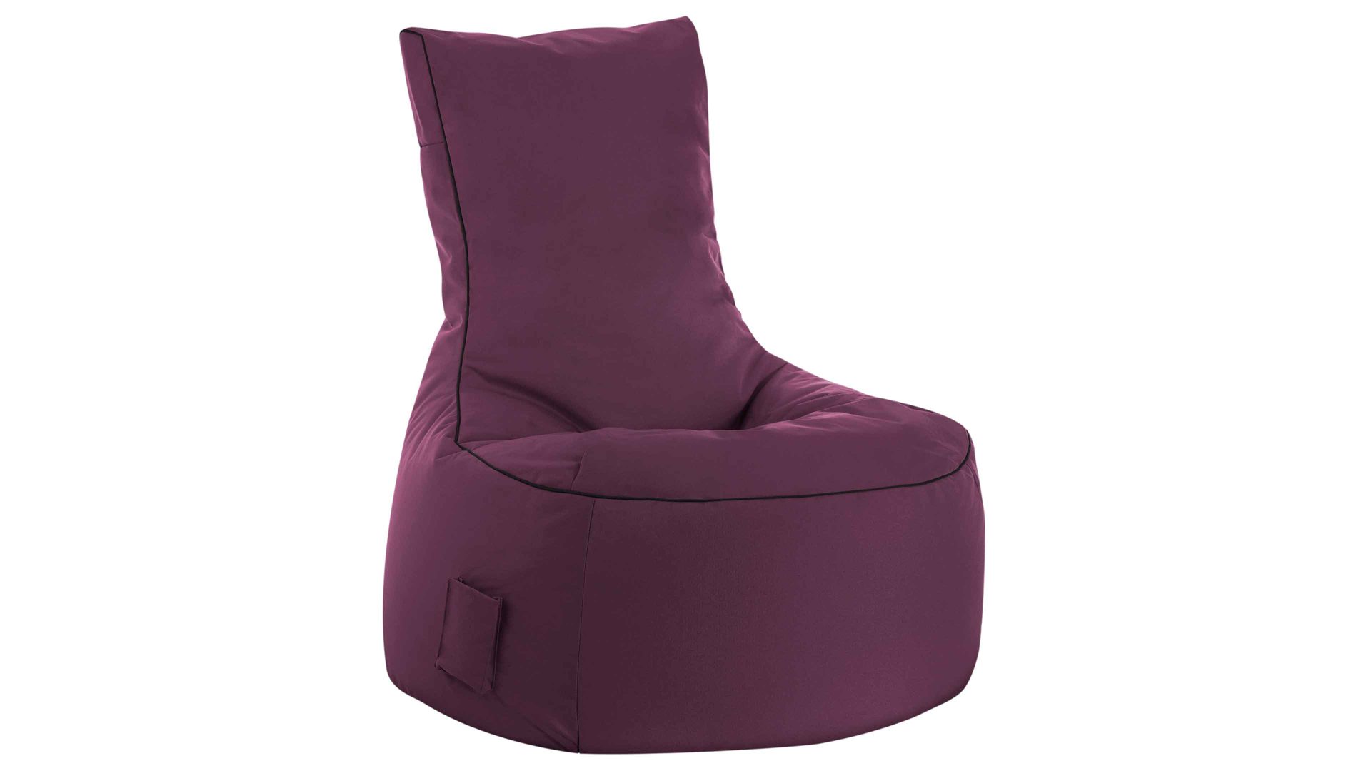 Sitzsack-Sessel Magma sitting point aus Kunstfaser in Lila SITTING POINT Sitzsack-Sessel swing scuba® auberginefarbene Kunstfaser - ca. 95 x 90 x 65 cm