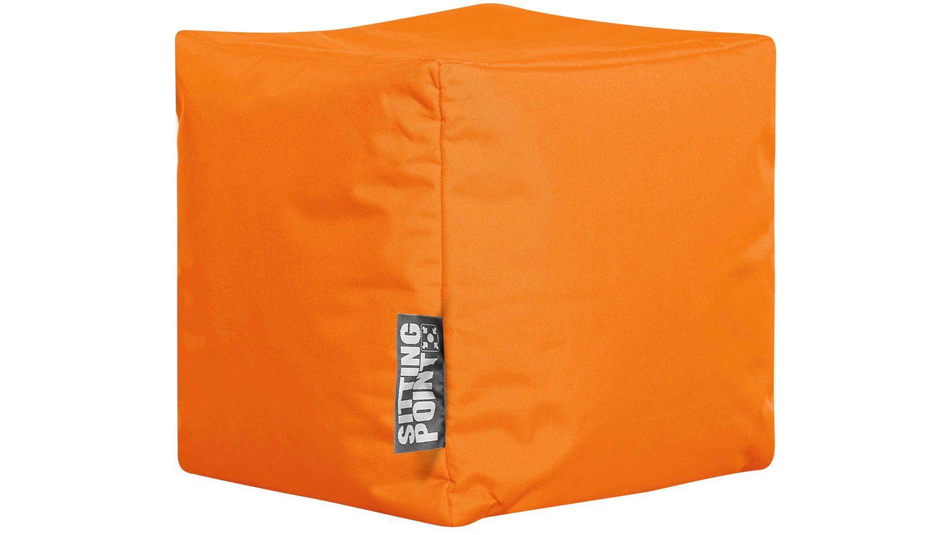 Sitzsack-Würfel Magma sitting point aus Kunstfaser in Orange SITTING POINT Sitzwürfel cube scuba® orange Kunstfaser - ca. 40 x 40 x 40 cm