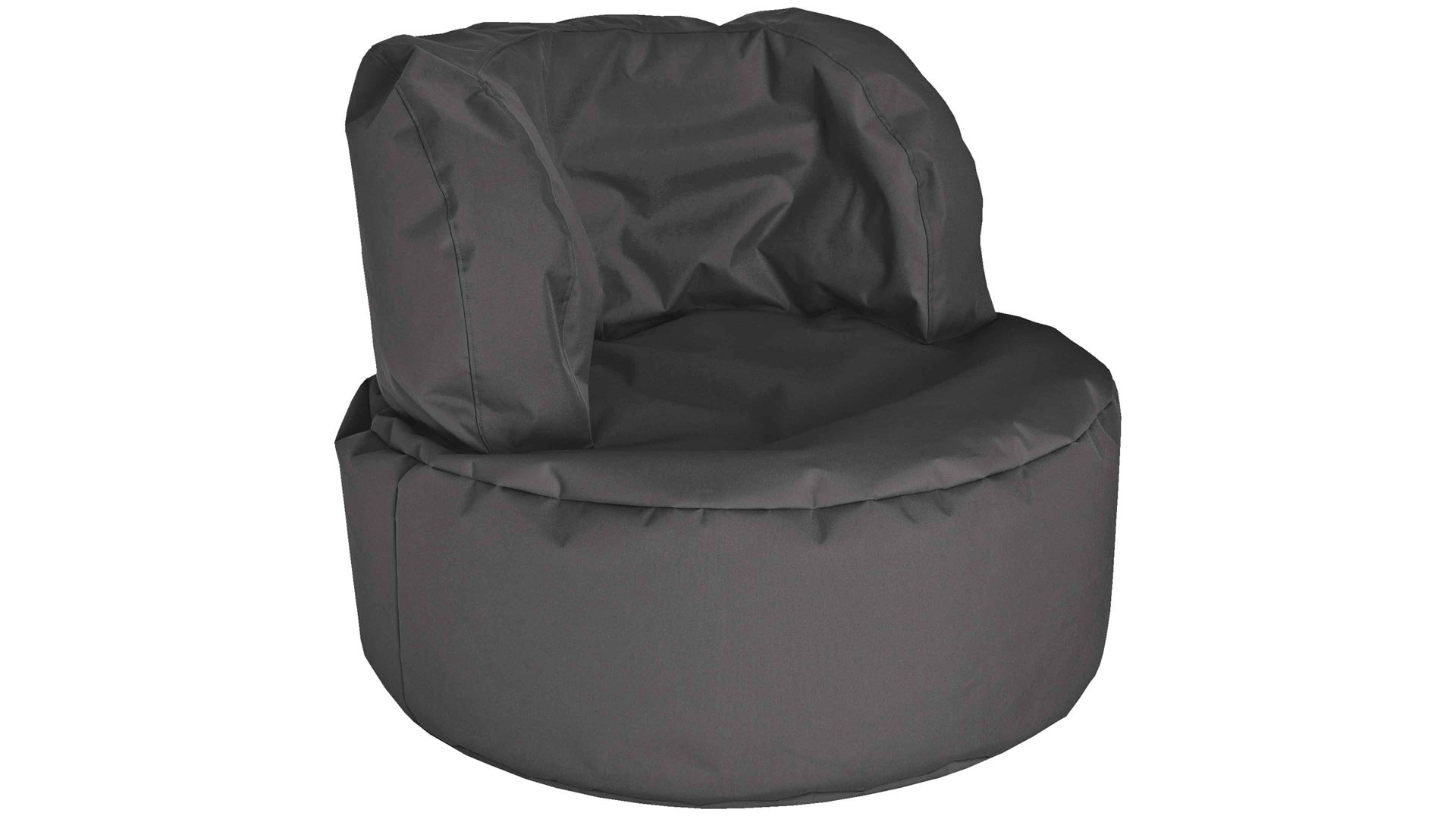 Sitzsack-Sessel Magma sitting point aus Kunstfaser in Anthrazit SITTING POINT Sitzsack-Sessel bebop uni scuba® als Sitzmöbel anthrazitfarbene Kunstfaser - ca. 85 x 65 cm