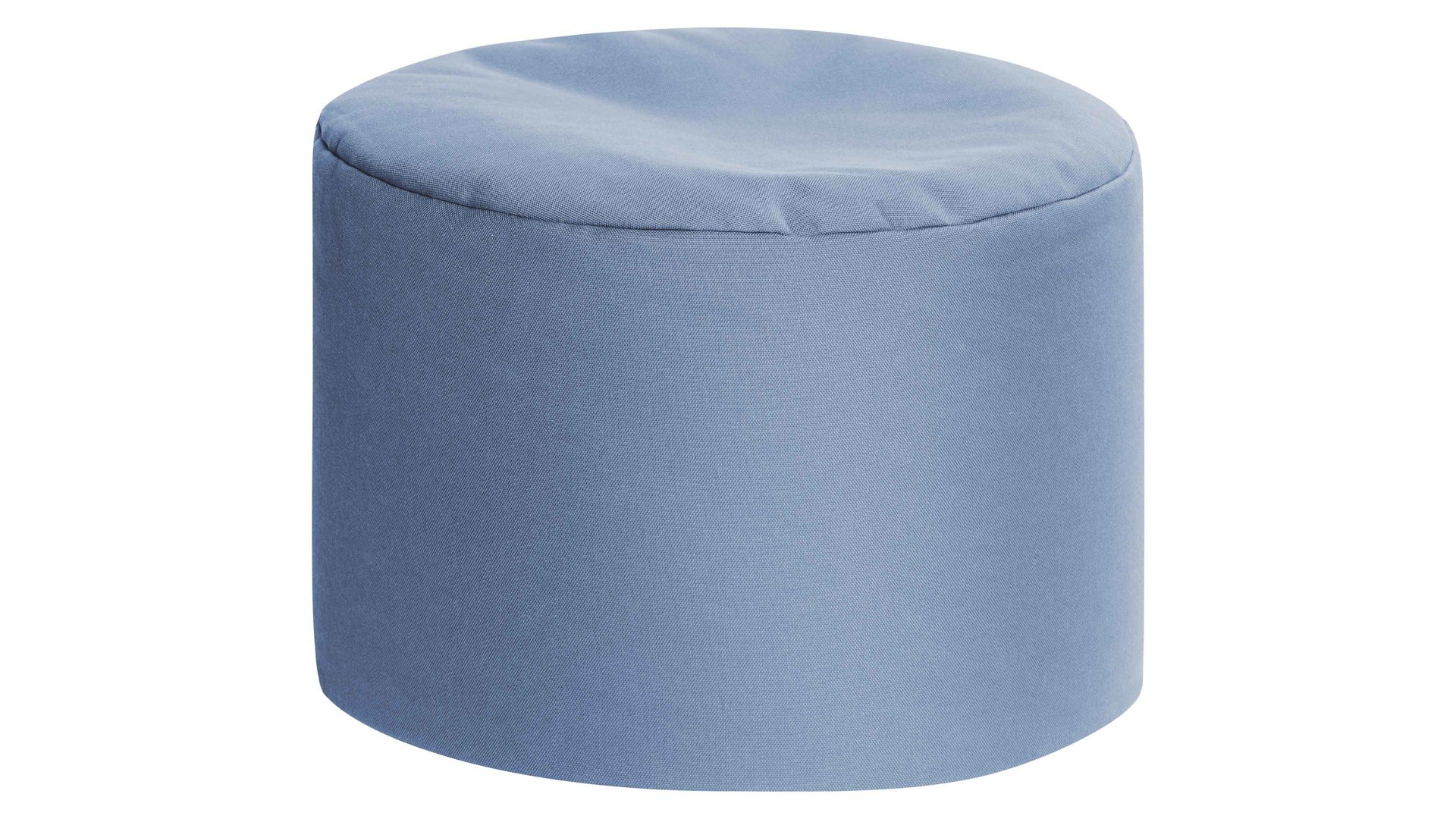 Sitzsack-Hocker Magma sitting point aus Kunstfaser in Blau SITTING POINT Sitzsack-Hocker dotcom outside als Kleinmöbel blaue Outdoor-Kunstfaser – Durchmesser ca. 60 cm