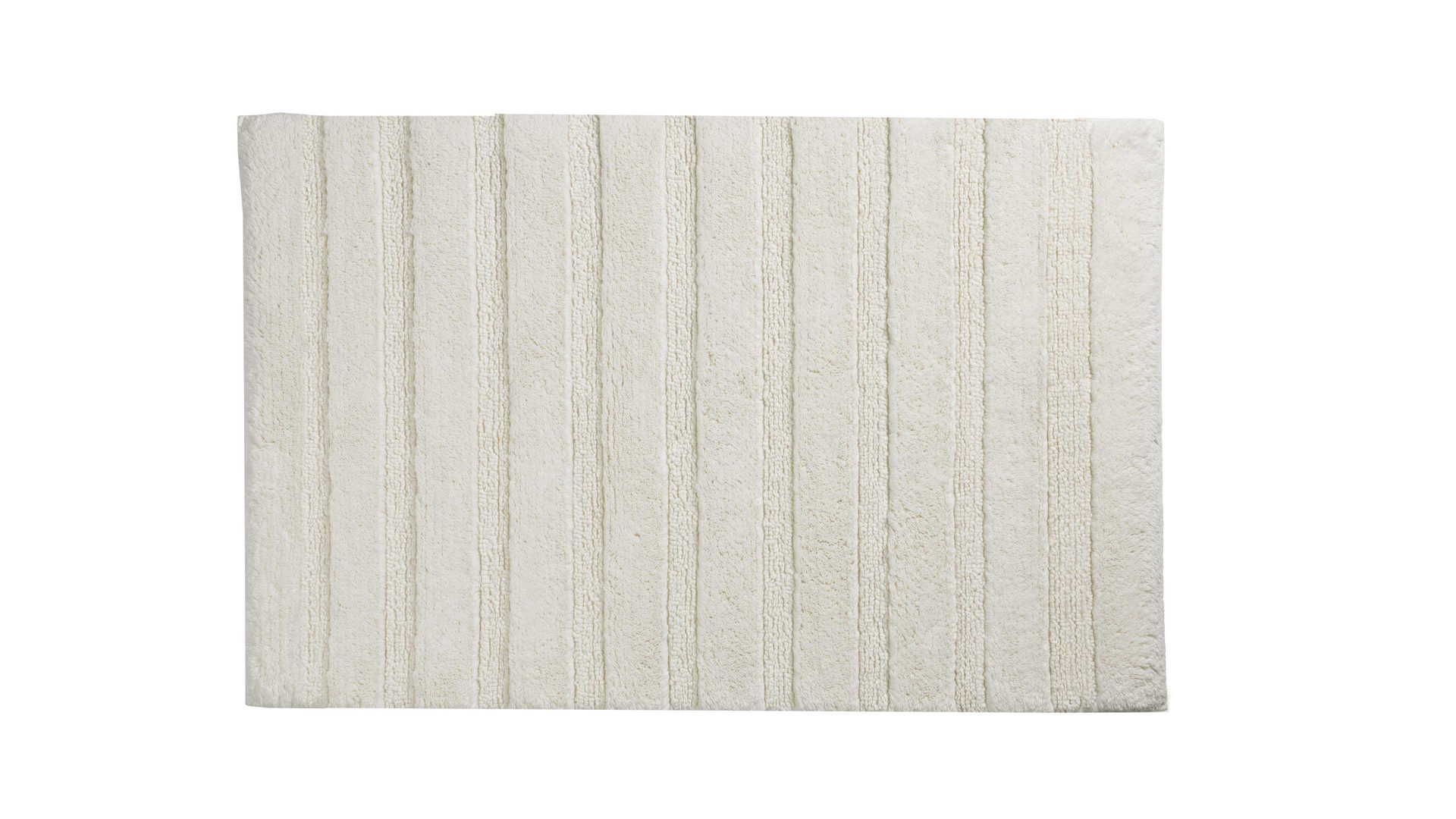 Badematte / Badeteppich Kela | keck & lang aus Baumwolle in Weiß kela Badematte Megan Cremeweiß - ca. 100 x 60 cm