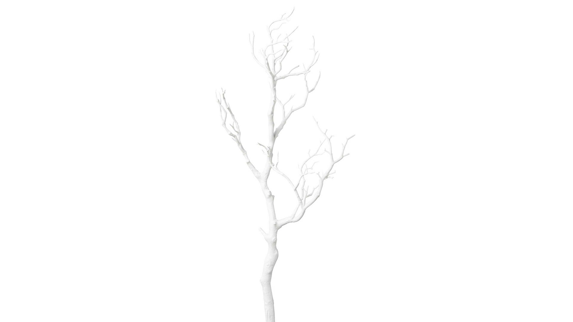 Zweig Gasper aus Kunststoff in Weiß Deko-Ast Mischa weißer Kunststoff – Höhe ca. 73 cm