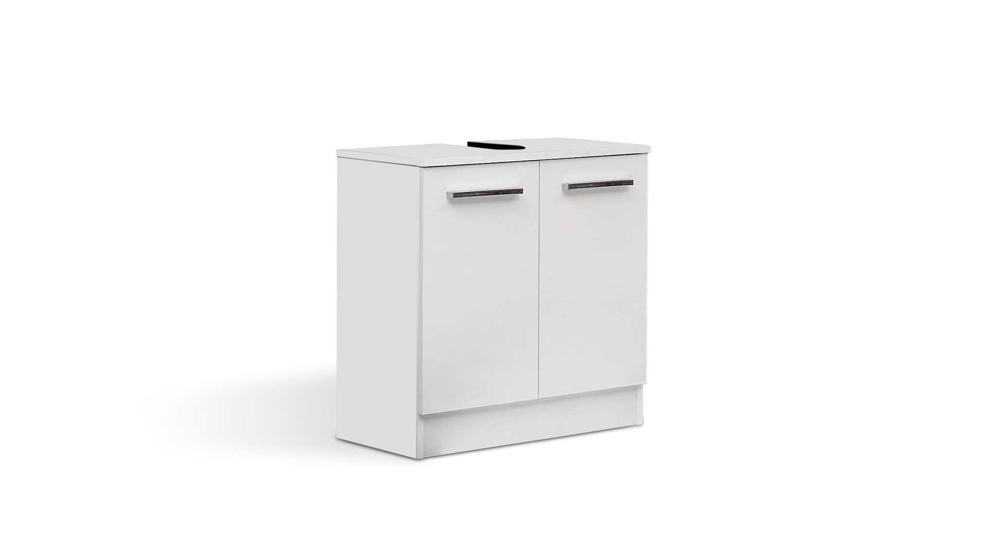 Waschtischunterschrank Pelipal aus Holz in Weiß pelipal Quickset 335 - Waschbeckenunterschrank bzw. Badmöbel Weiß - zwei Türen, Breite ca. 60 cm
