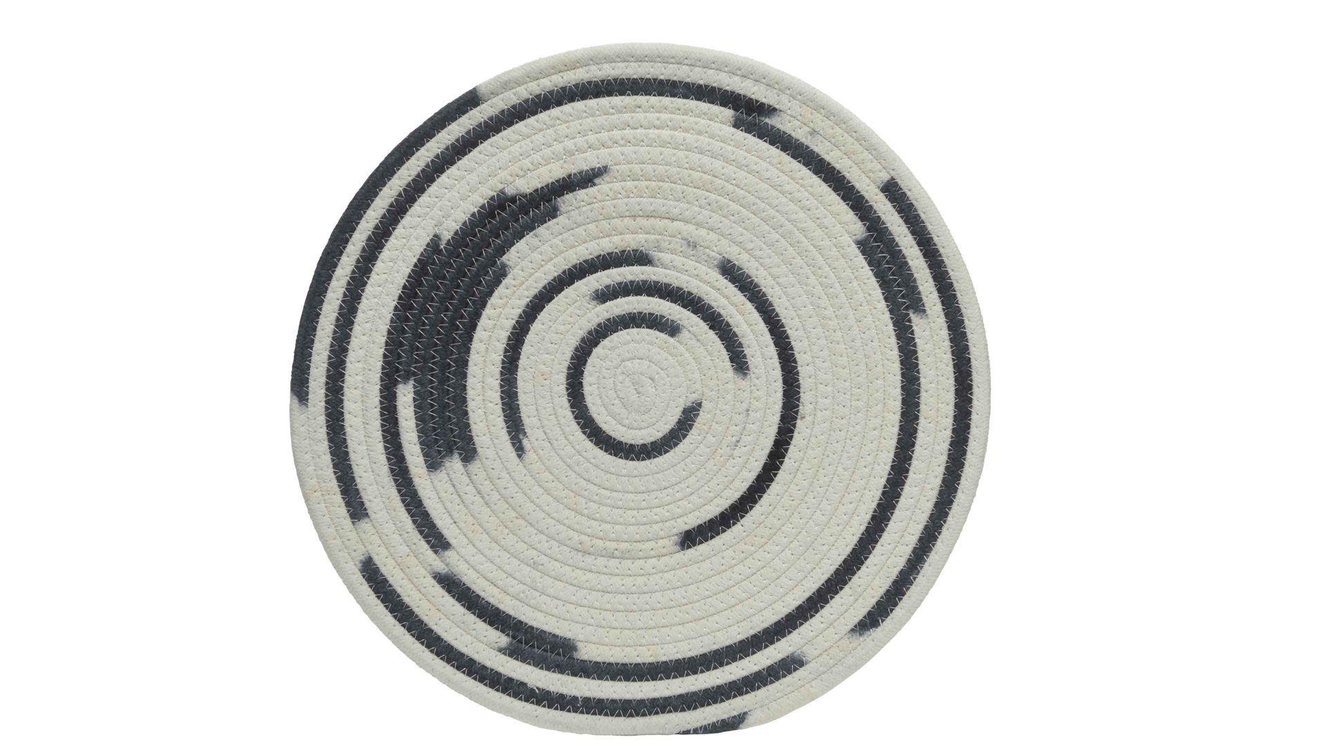 Platzset Kaemingk aus Naturfaser in Dunkelblau Platzset Dunkelblau & Weiß - Durchmesser ca. 38 cm