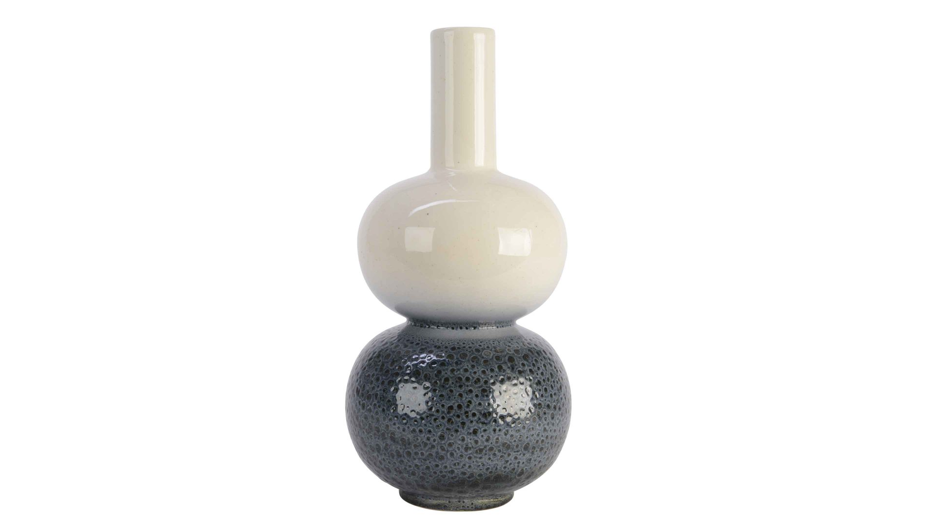 Vase Interliving BEST BUDDYS! aus Keramik in Weiß Interliving BEST BUDDYS! Vase weißes & blaues Steingut - Höhe ca. 41 cm