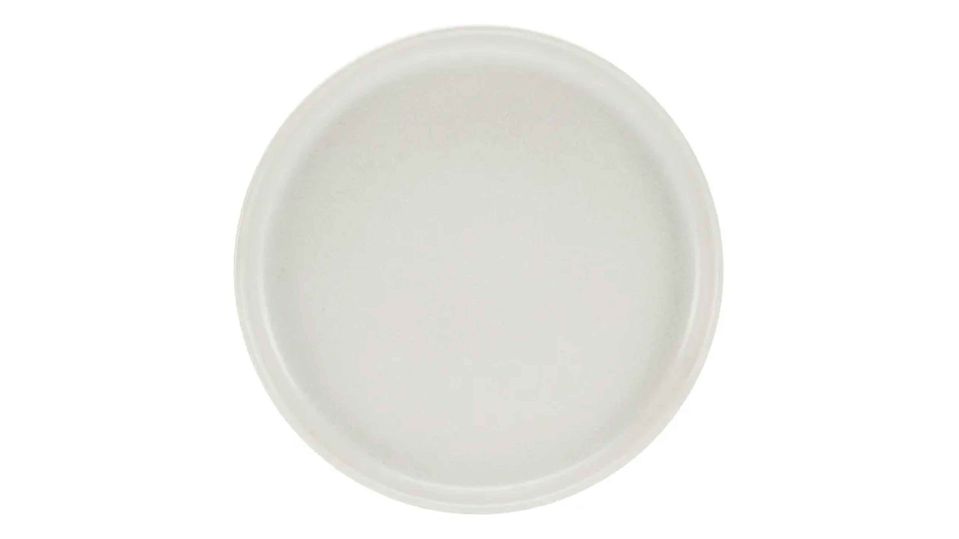 Servierplatte Creatable aus Keramik in Weiß CREATABLE Uno – Gourmetplatte weißes Steinzeug – Durchmesser ca. 33 cm