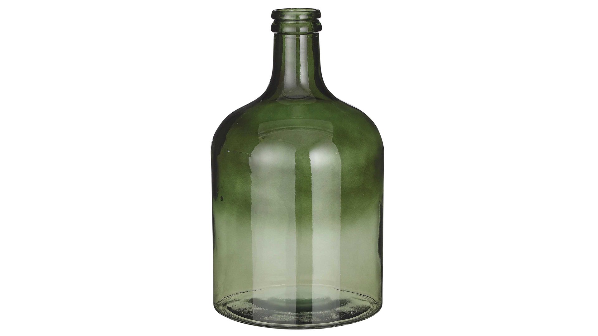 Vase Edelman® aus Glas in Grün Boden-Flaschenvase Vamos grünes Recyclingglas - Höhe ca. 43 cm