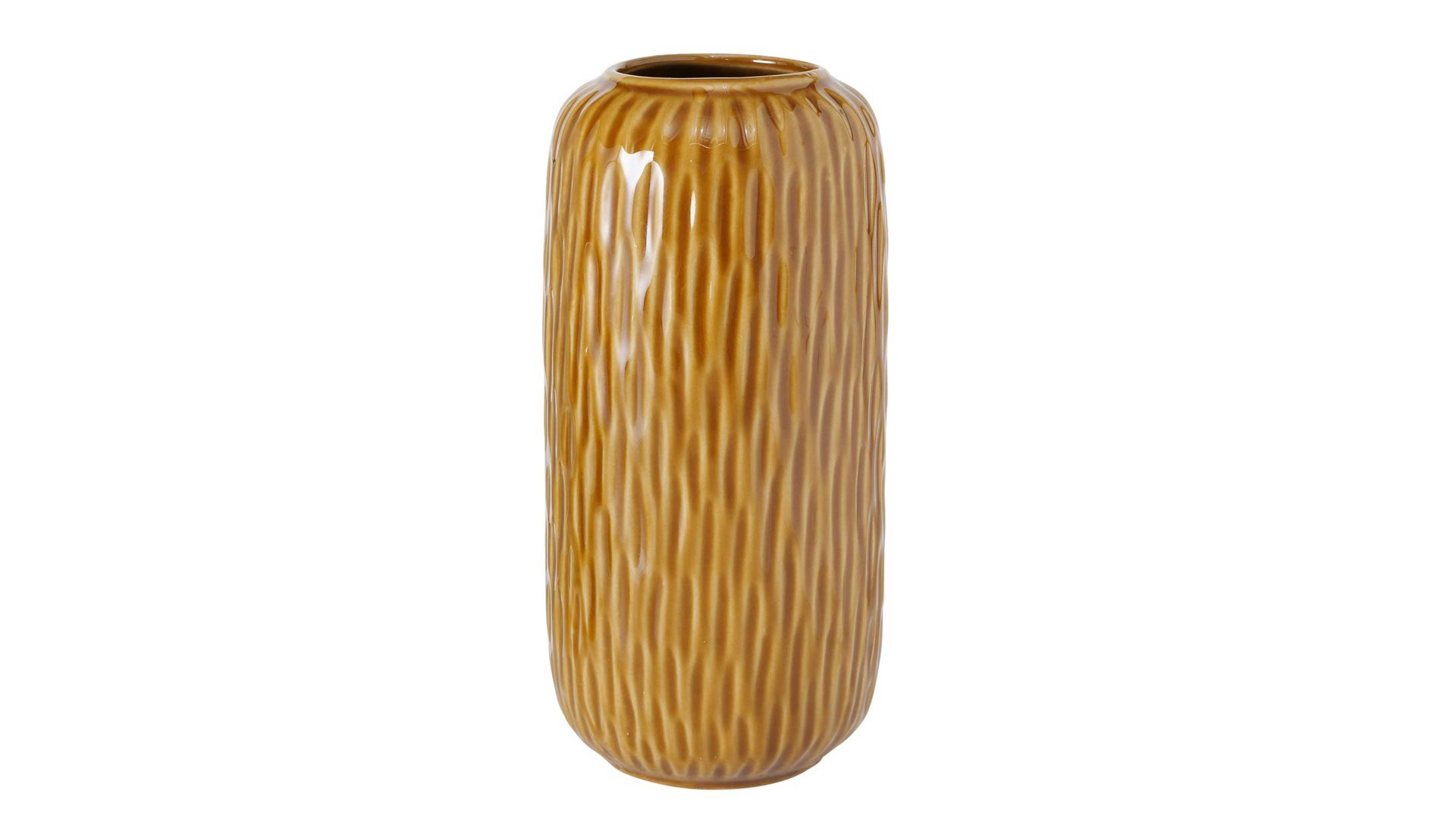Vase Boltze aus Keramik in Braun Vase Zalina braunes Porzellan – Höhe ca. 19 cm