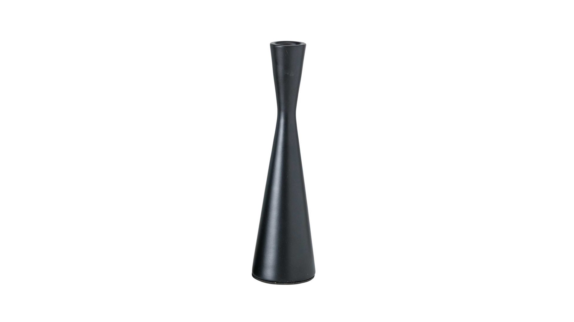 Kerzenständer Interliving BEST BUDDYS! aus Metall in Schwarz Interliving BEST BUDDYS! Kerzenständer Cone schwarzes Aluminium - Höhe ca. 23 cm