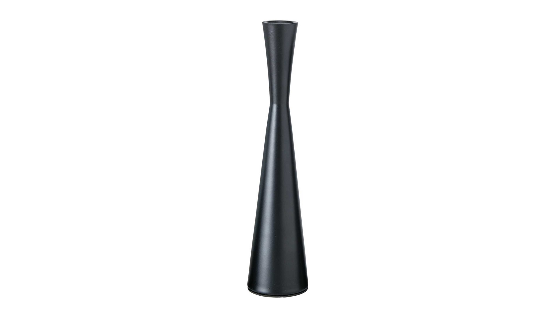 Kerzenständer Interliving BEST BUDDYS! aus Metall in Schwarz Interliving BEST BUDDYS! Kerzenständer Cone schwarzes Aluminium - Höhe ca. 26 cm