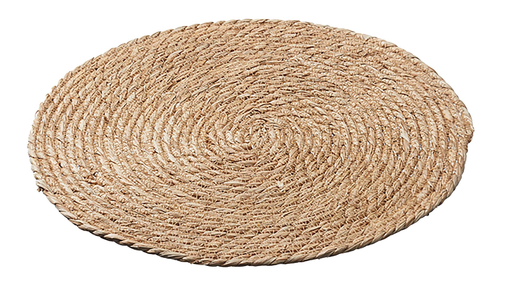 Platzset Cepewa aus Naturfaser in Natur Platzset Spirale Stroh - Durchmesser ca. 40 cm