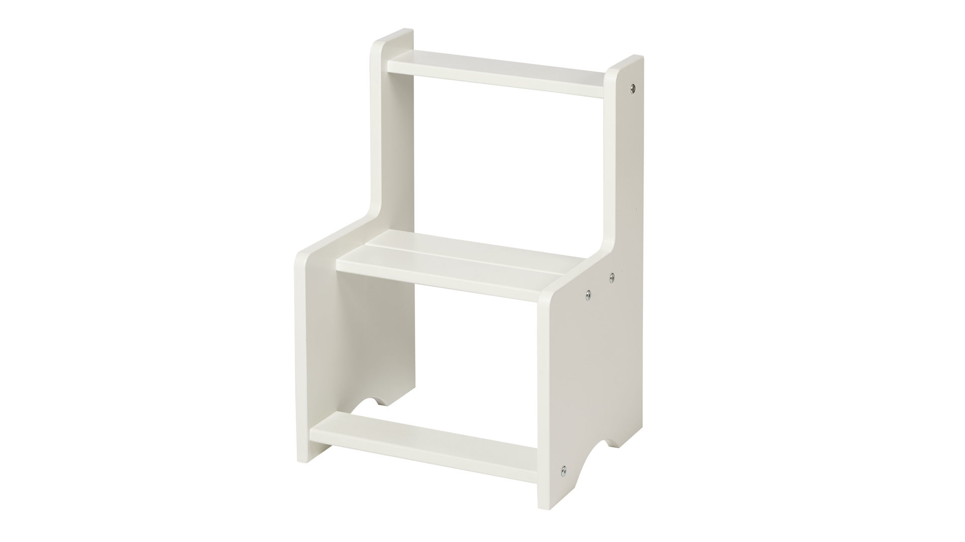 Spielbett-Zubehör Manis-h® aus Holz in Weiß Manis-h® Treppe für Leiter-Betten Schneeweiß  - Höhe ca. 58 cm