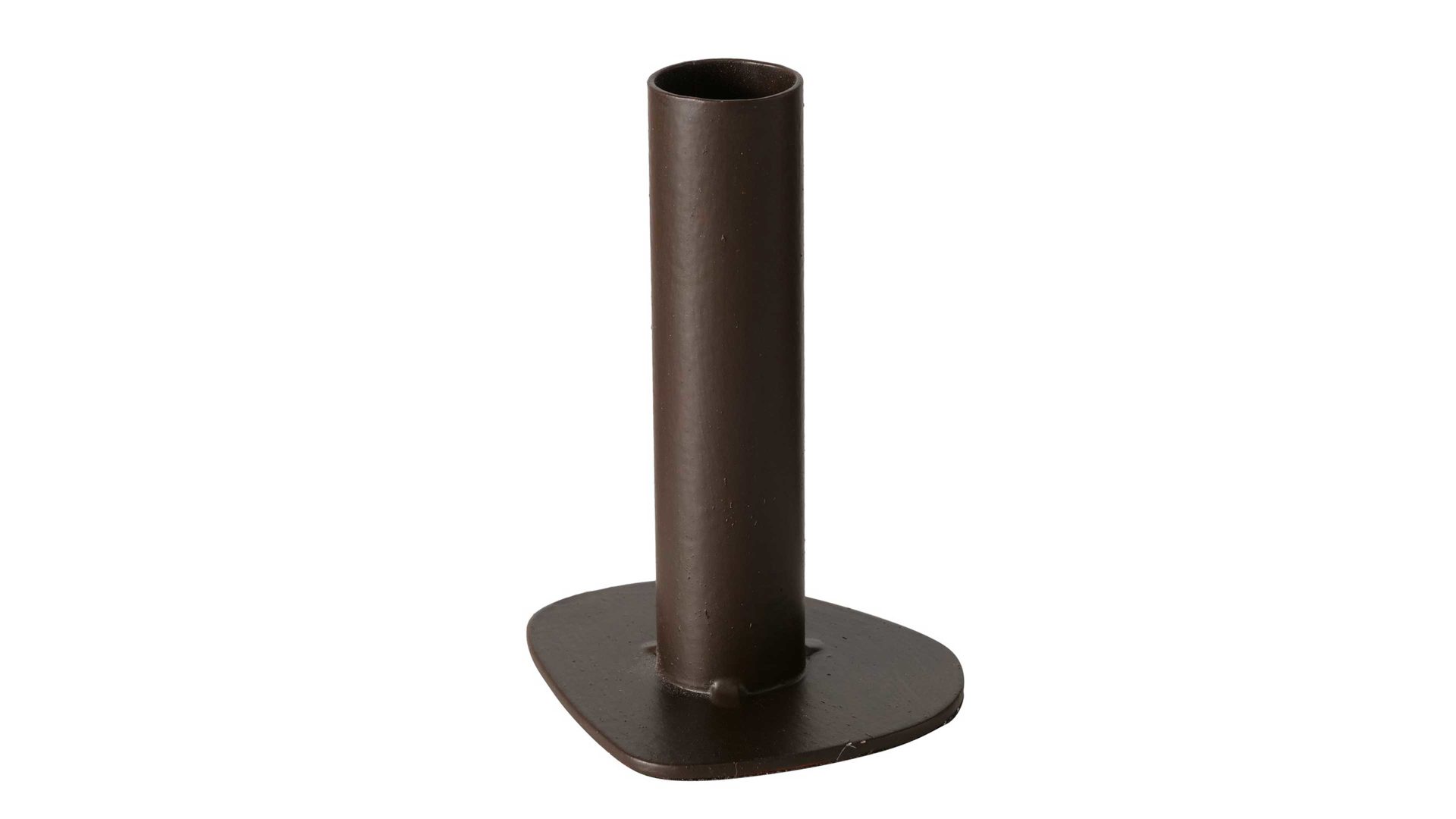 Kerzenständer Boltze aus Metall in Dunkelbraun Kerzenständer Talido beiges Eisen – Höhe ca. 10 cm