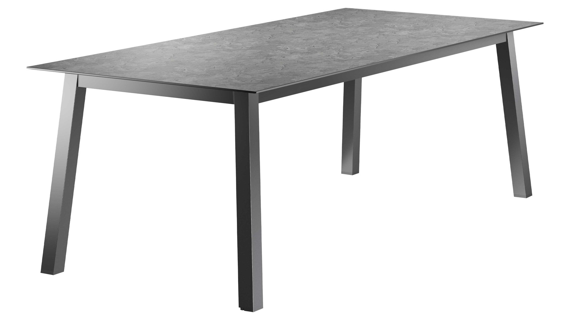 Tischgestell Sieger aus Metall in Dunkelgrau sieger Tischgestell eisengraues Aluminium - ca. 220 x 80 cm