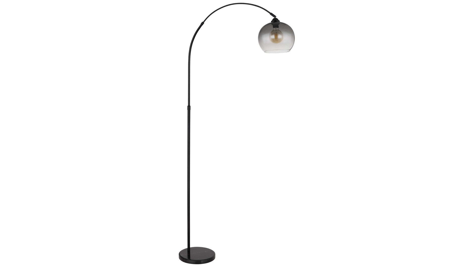 Stehleuchte Globo lighting aus Glas in Schwarz GLOBO Lampe-Serie Newcastle - Stehleuchte Rauchglas & mattschwarzes Metall - Höhe ca. 196 cm