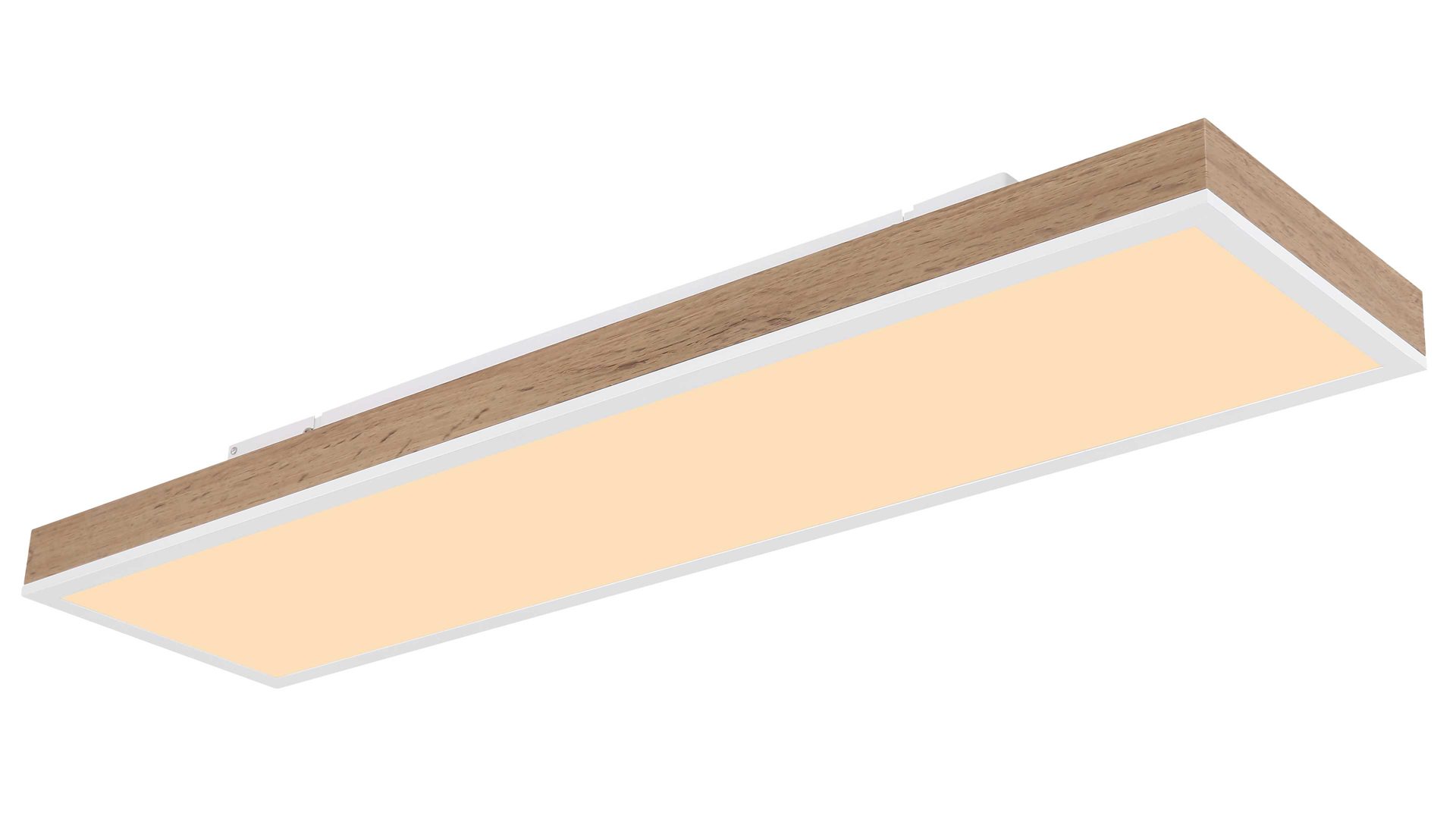 Deckenleuchte Globo lighting aus Holz in Holzfarben GLOBO Leuchten Serie Rodo - Deckenleuchte mit Farbwechsler Holz & Graphit – Länge ca. 80 cm