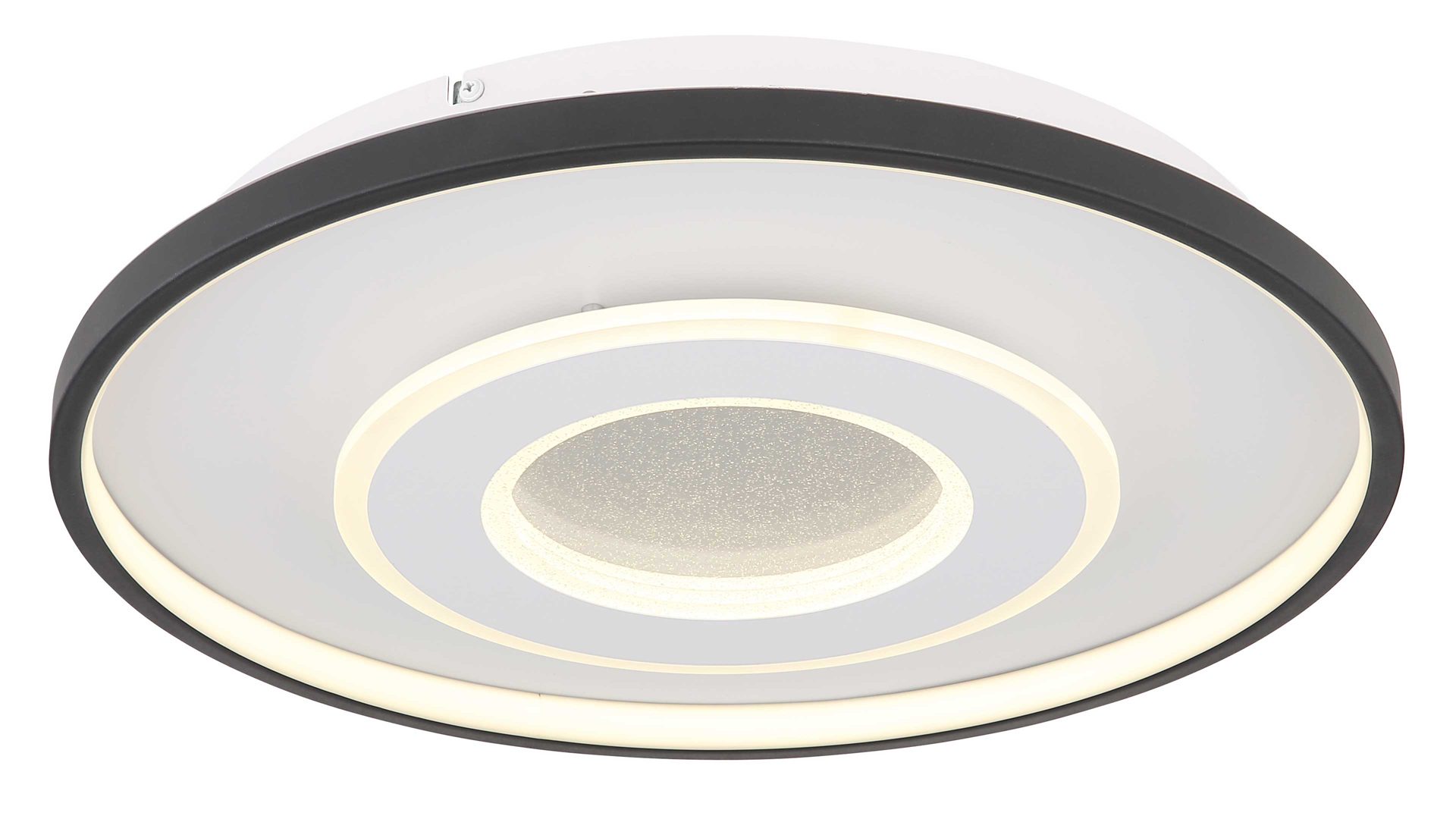 Deckenleuchte Globo lighting aus Kunststoff in Weiß GLOBO Deckenlampe Brienna, per App steuerbar opalweißes Acryl  & Metall - Durchmesser ca. 48 cm