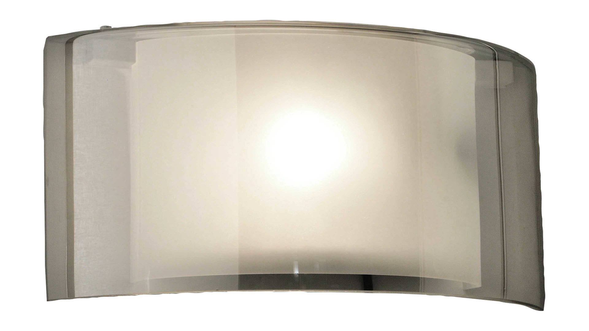Wandleuchte Fabas luce s.p.a. aus Glas in Hellgrau FABAS LUCE Leuchten Serie Alide graues Glas - Breite ca. 34 cm