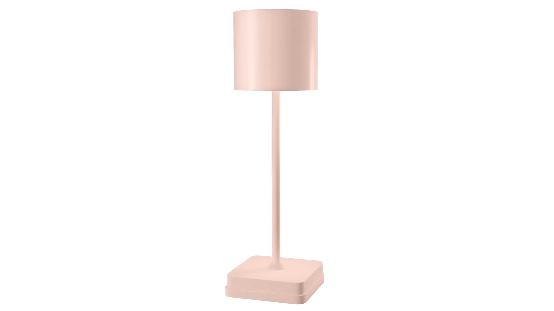 Tischleuchte Nowa (nino) aus Metall in Rosa Tischleuchten Serie Lennart mit Akkubetrieb roséfarbenes Metall - Höhe ca. 40 cm