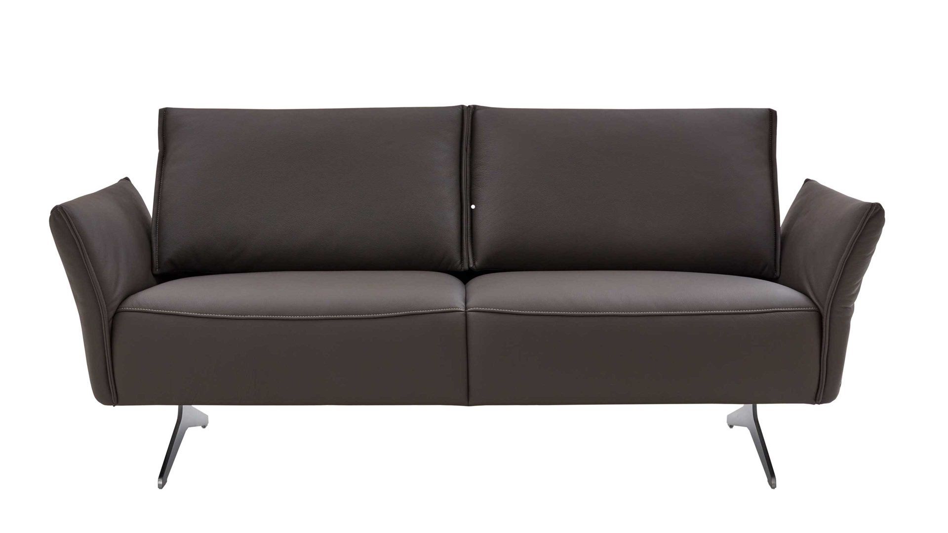 2,5-Sitzer Koinor aus Leder in Braun KOINOR Vineto - 2,5-Sitzer carbonefarbenes Leder Bull & Schwertkufen - Breite ca. 196 cm