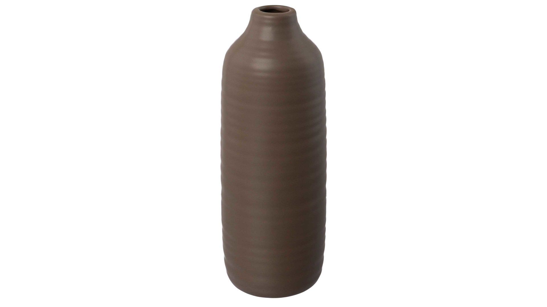 Vase Gasper aus Keramik in Dunkelbraun Vase Winola kaffeefarbene Keramik - Höhe ca. 30 cm