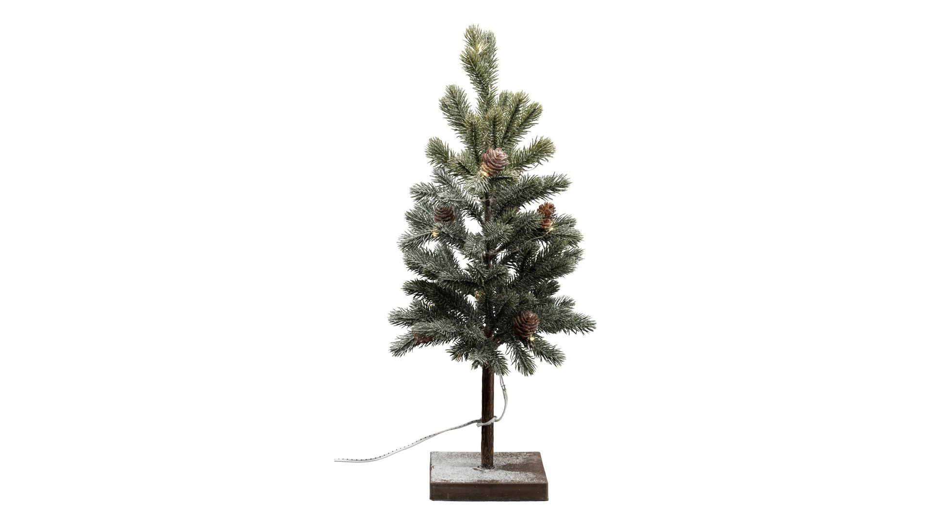 Baum Gasper aus Kunststoff in Grün LED-Tannenbäumchen Waleri grüner Kunststoff & Zement – Höhe ca. 40 cm