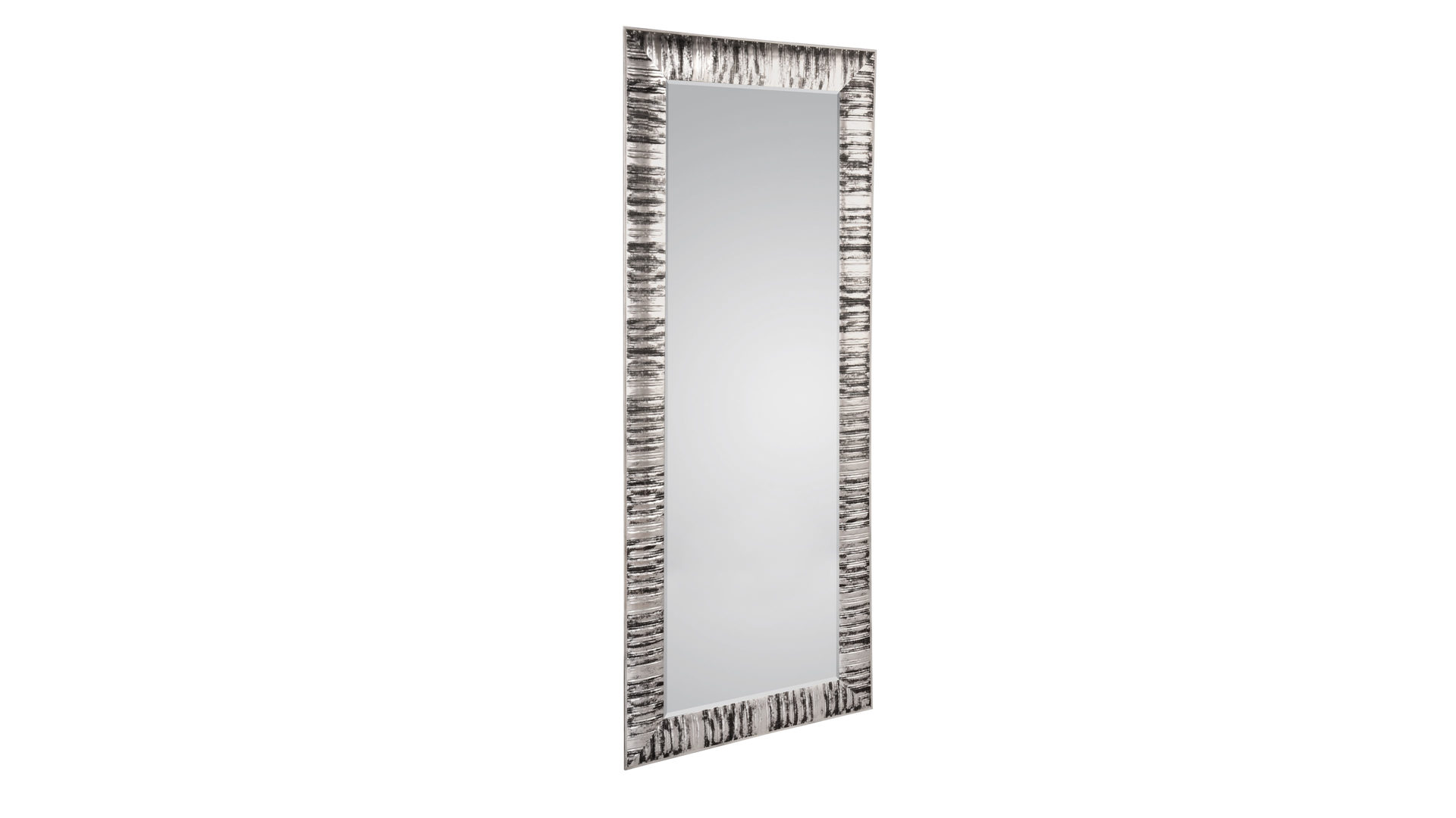 Wandspiegel Mirrors and more aus Spiegel in Silber Rahmenspiegel Nadja Silber - ca. 70 x 170 cm