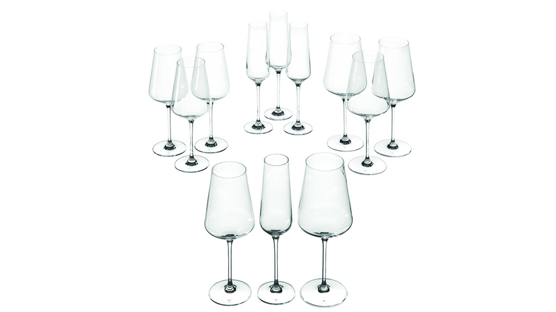 Rotweinglas Leonardo | glaskoch aus Glas in Transparent LEONARDO Kelchglas-Set Puccini TEQTON®-Kristallglas – zwölfteilig