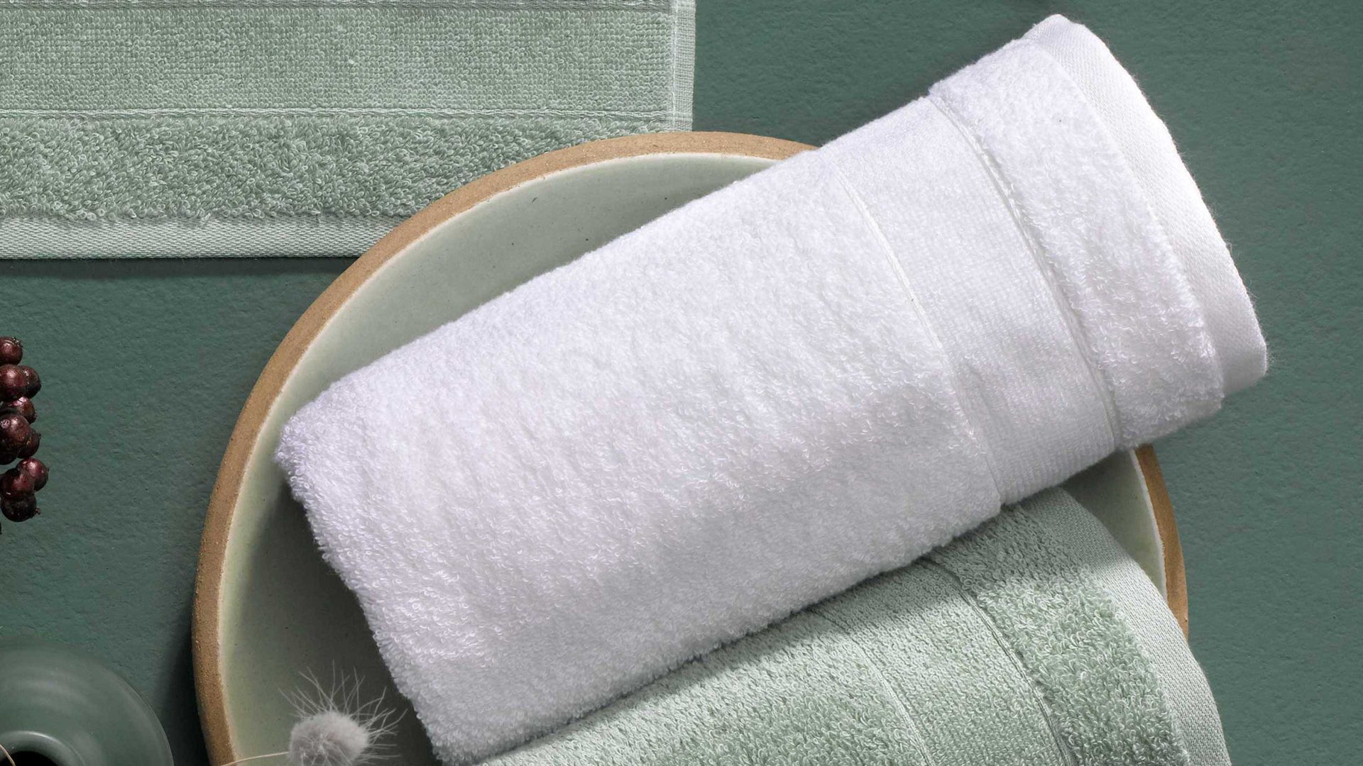 Handtuch-Set Vossen aus Naturfaser in Weiß VOSSEN® Handtuch Scarlett weiße Baumwolle ca. 50 x 100 cm - 2er Set