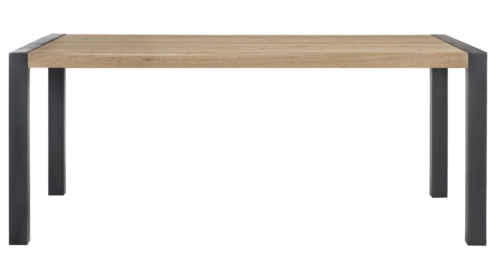 Esstisch Habufa aus Holz in Holzfarben HABUFA Esstisch bzw. Esszimmermöbel Brooklyn Railway braunes Eichefurnier – ca. 160 x 100 cm