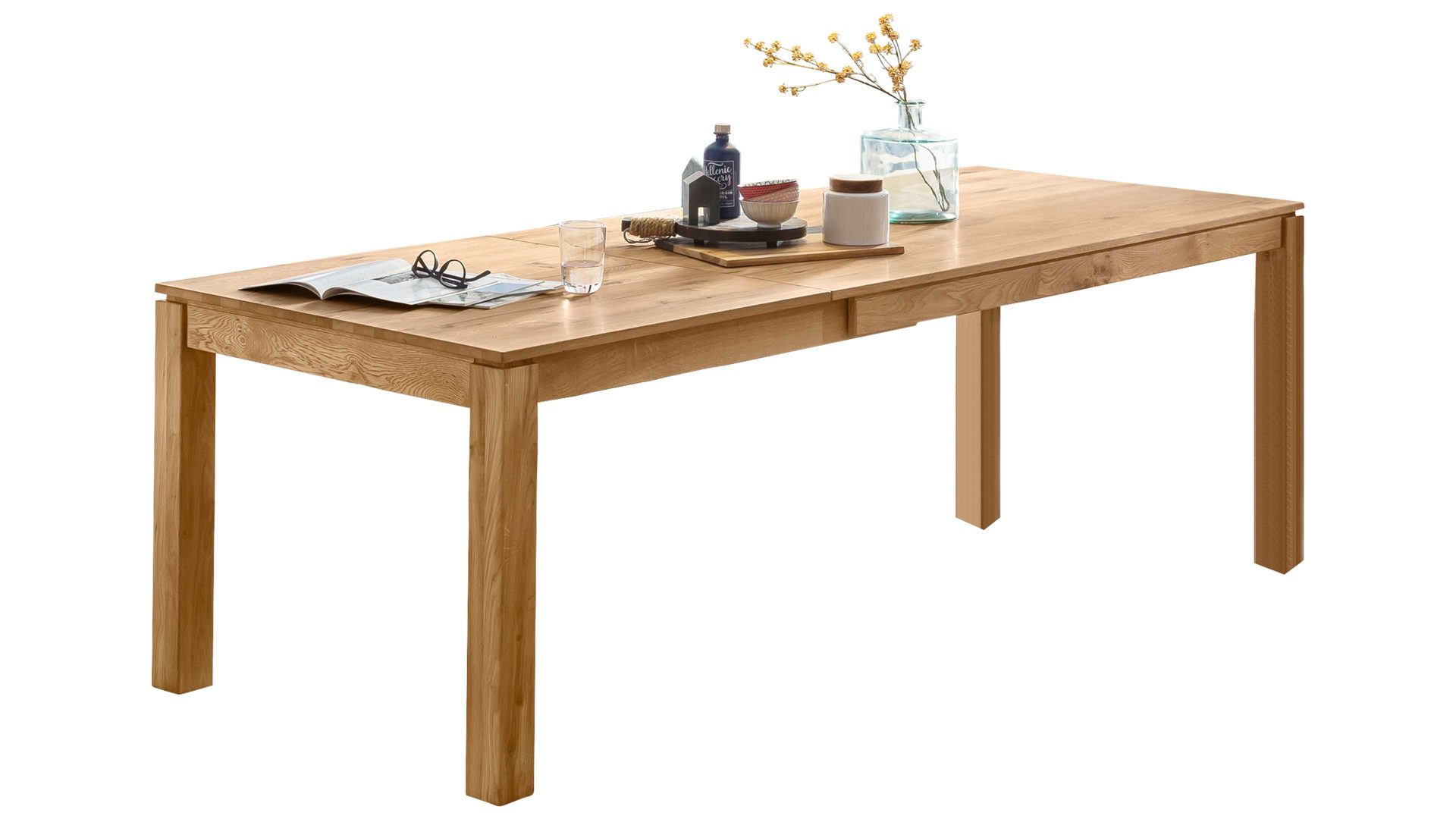 Auszugtisch Standard furniture factory aus Holz in Holzfarben Ausziehtisch Loire XL Eiche rustik ca. 160 - 240 x 90 cm