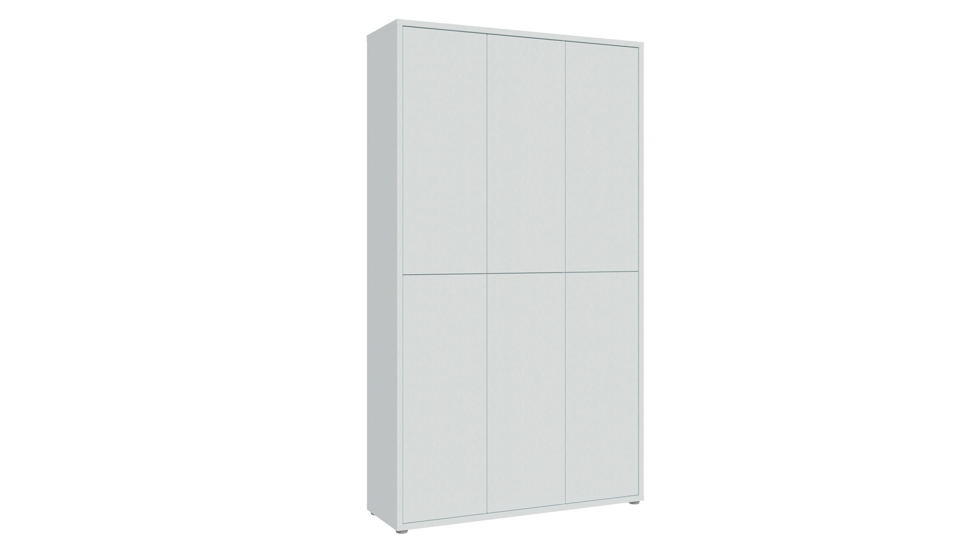 Schuhschrank Forte® aus Holz in Hellgrau Schuhschrank Alice Springs Hellgrau – ca. 109 x 192 cm