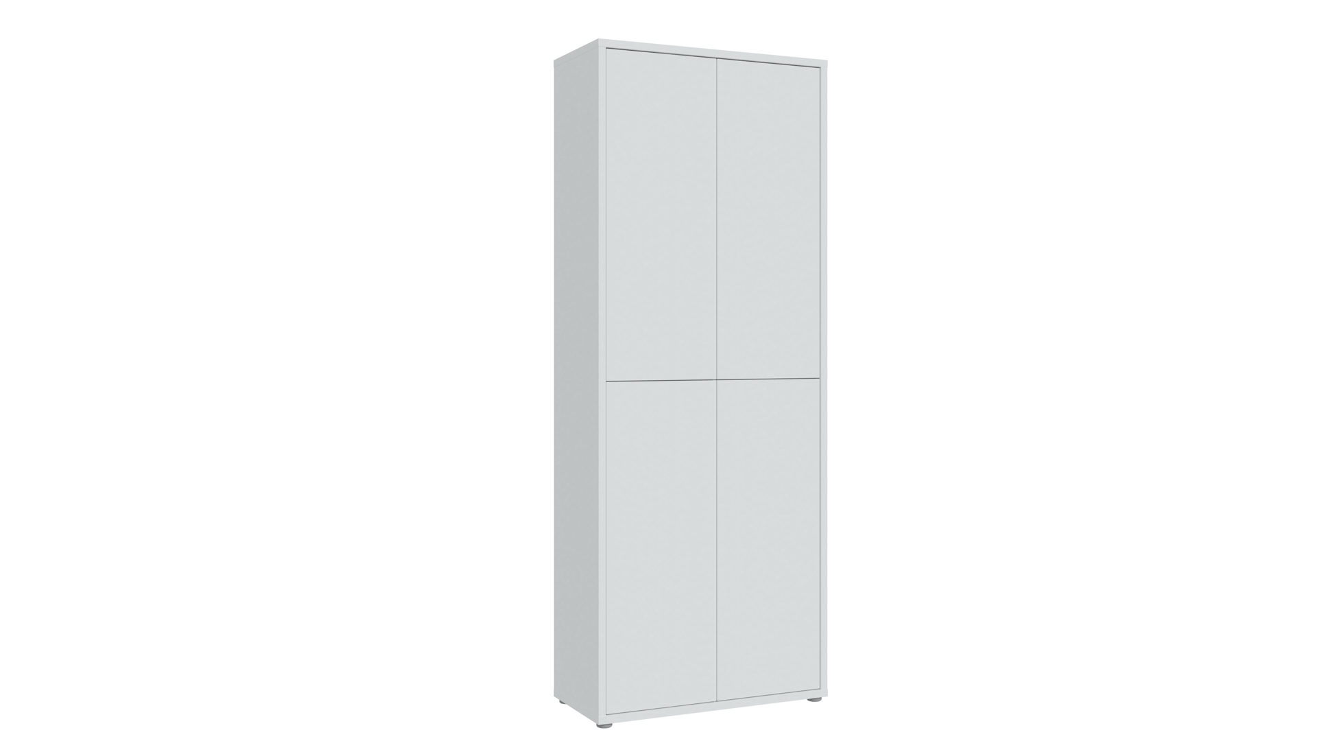 Schuhschrank Forte® aus Holz in Hellgrau Schuhschrank Alice Springs Hellgrau – ca. 74 x 192 cm
