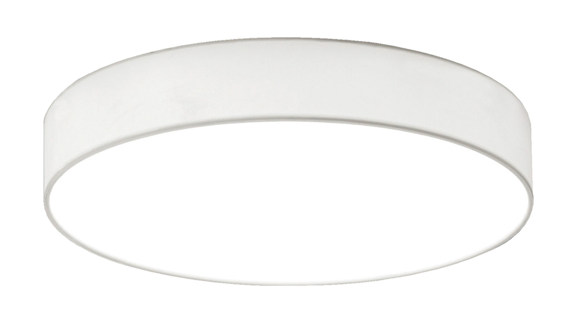 Deckenleuchte Trio leuchten aus Stoff in Weiß TRIO LED-Deckenleuchte Lugano weißer Lampenschirm – Durchmesser ca. 40 cm