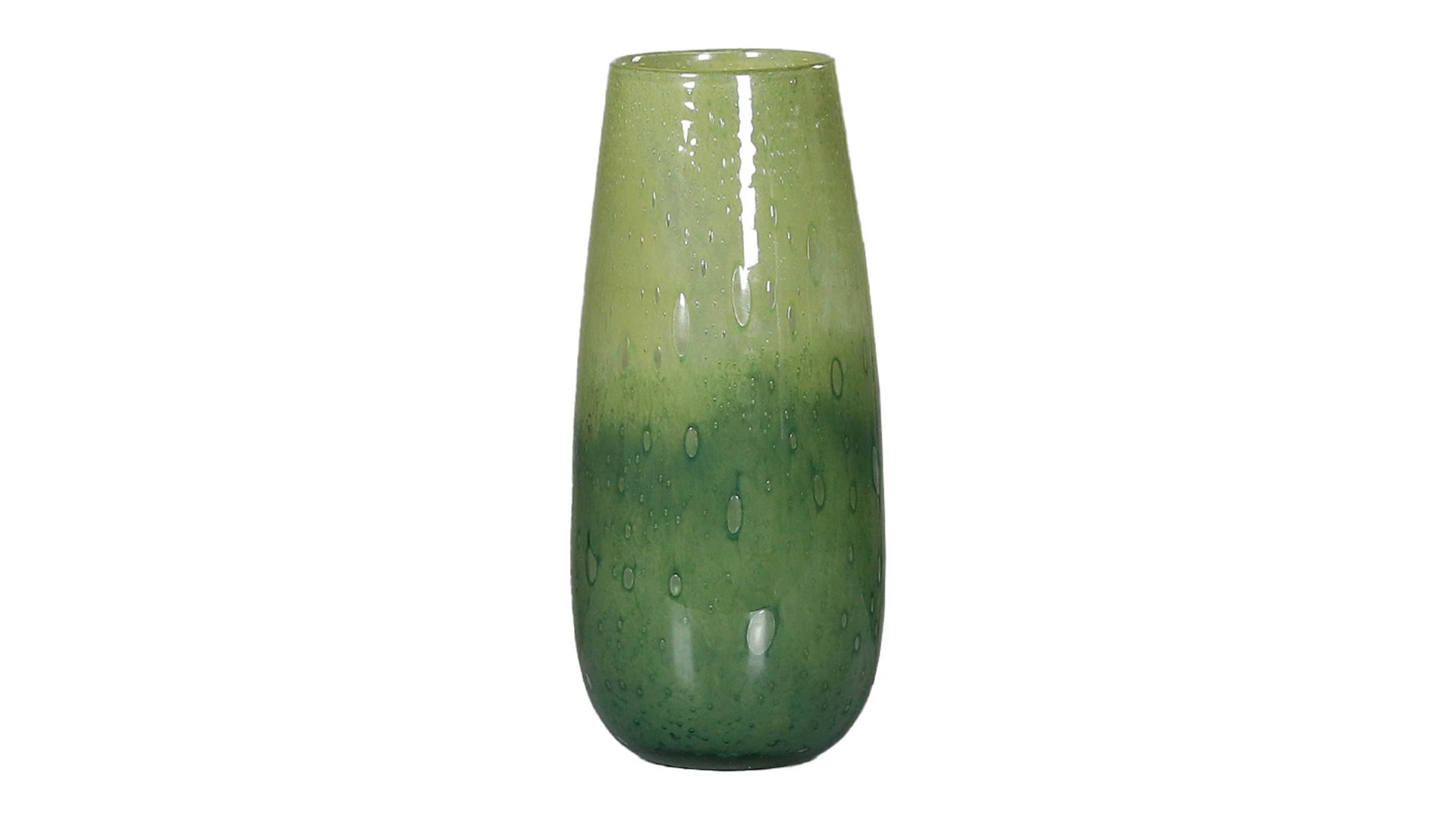 Vase Dpi aus Glas in Grün Blumenvase grünes Glas - Höhe ca. 27 cm