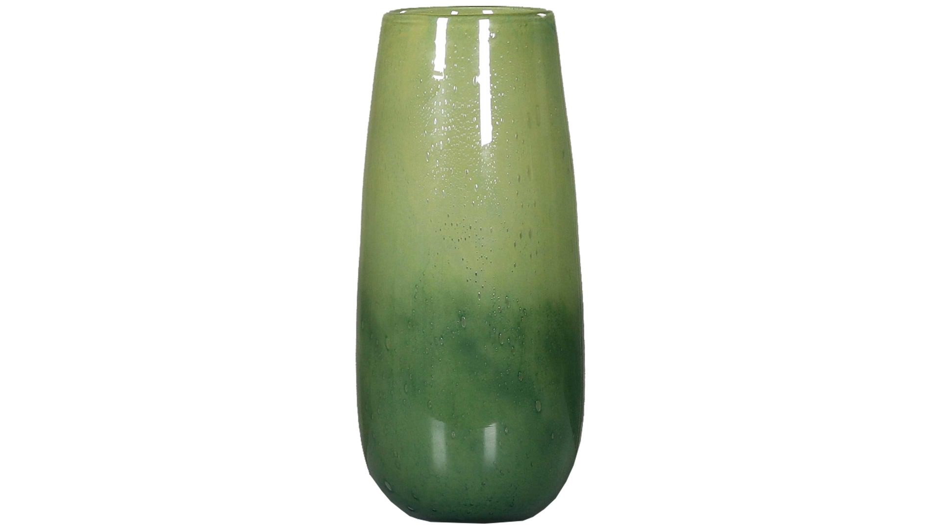 Vase Dpi aus Glas in Grün Blumenvase grünes Glas - Höhe ca. 36 cm