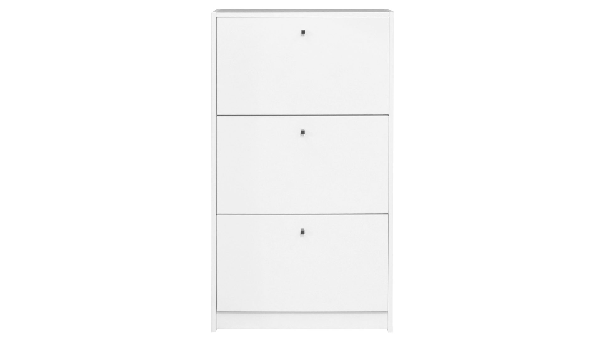 Schuhschrank Mäusbacher i.i. aus Holz in Weiß Schuhkipper Flap Weiß - drei Klappen, ca. 60 x 104 cm