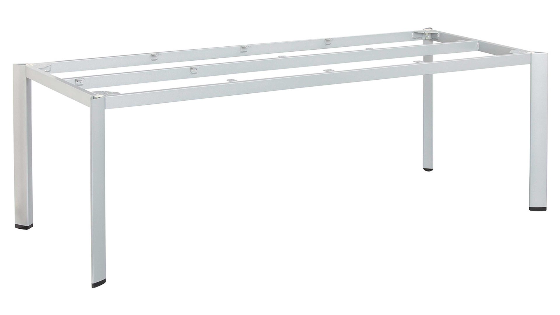 Gartentisch Kettler aus Metall in Silber KETTLER Tischgestell Serie Edge silberfarbenes Aluminium - ca. 220 x 95 cm