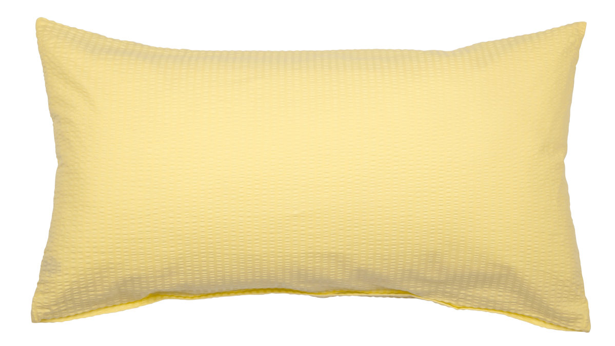 Kissenbezug /-hülle Janine aus Naturfaser in Gelb Janine® Kissenbezug gelb – ca. 40 x 80 cm