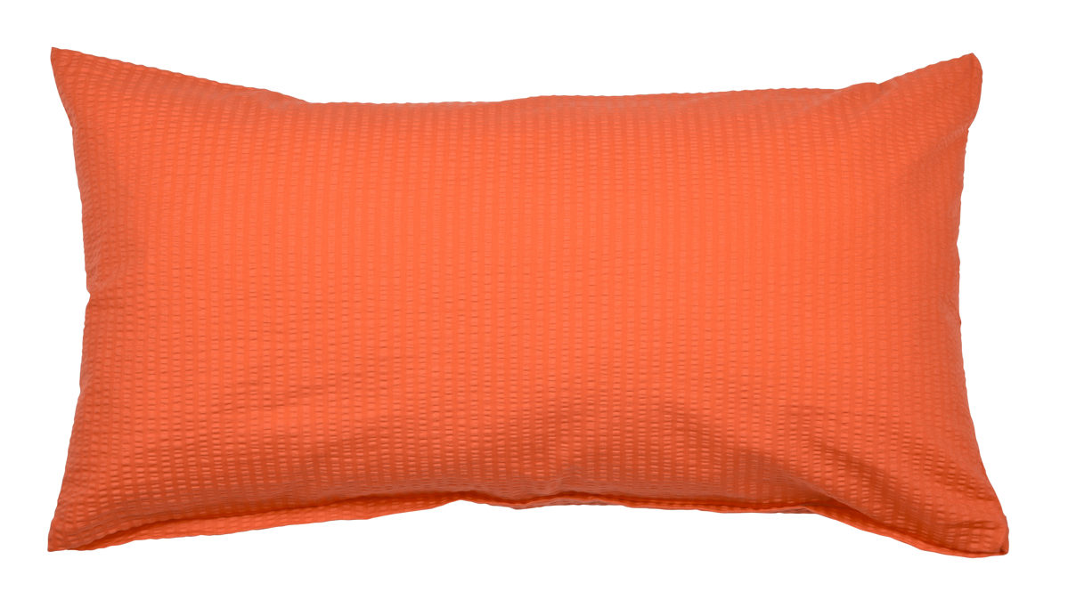 Kissenbezug /-hülle Janine aus Naturfaser in Orange Janine® Kissenbezug orange – ca. 40 x 80 cm