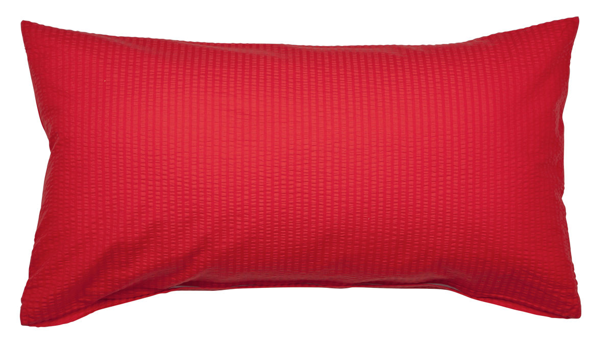 Kissenbezug /-hülle Janine® aus Naturfaser in Rot Janine® Kissenbezug rot – ca. 40 x 80 cm