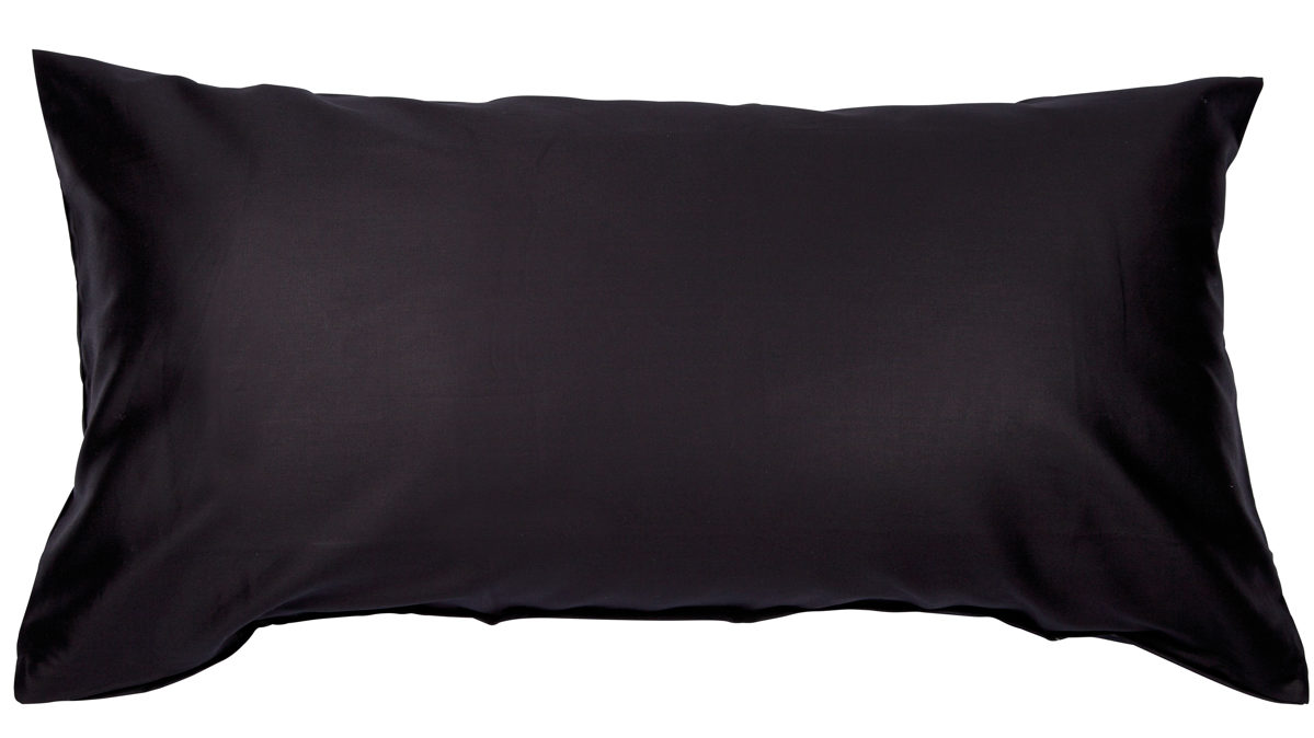 Kissenbezug /-hülle Janine aus Naturfaser in Schwarz Janine® Kissenbezug Schwarz - ca. 40 x 80 cm
