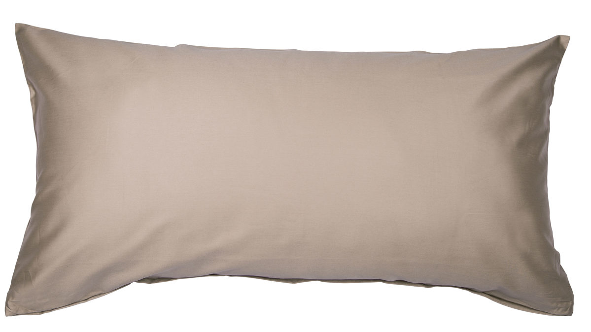 Kissenbezug /-hülle Janine® aus Naturfaser in Hellbraun Janine® Kissenbezug Taupe - ca. 40 x 80 cm
