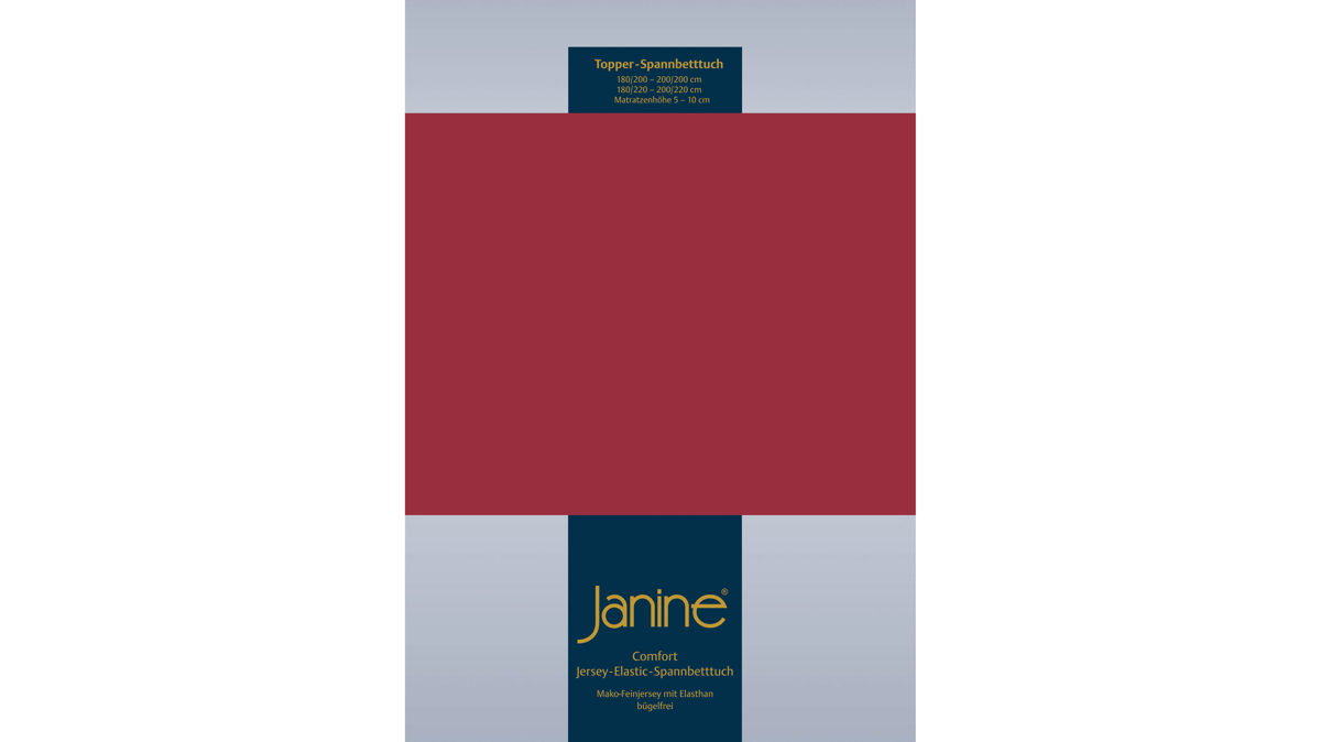 Spannbettlaken Janine® aus Stoff in Graphit Janine® Spannbettlaken Granat - ca. 200 x 200 cm