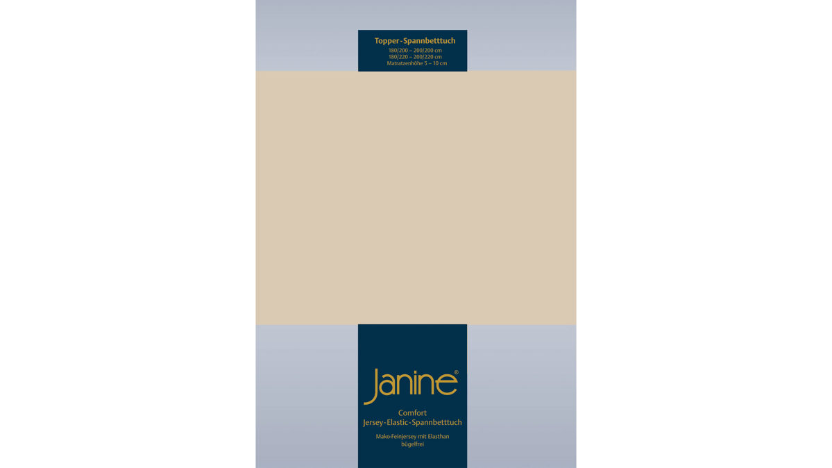 Spannbettlaken Janine aus Stoff in Sand Janine® Spannbettlaken Sand - ca. 100 x 200 cm