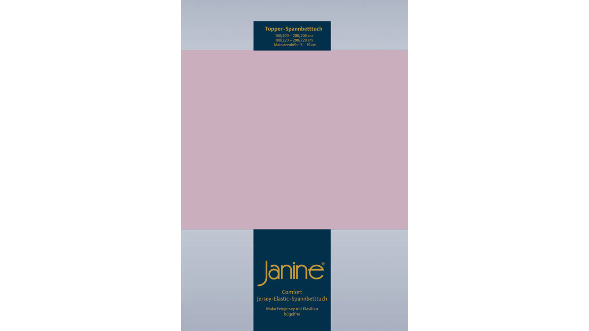 Spannbettlaken Janine aus Stoff in Rosa Janine® Spannbettlaken Altrosé - ca. 100 x 200 cm