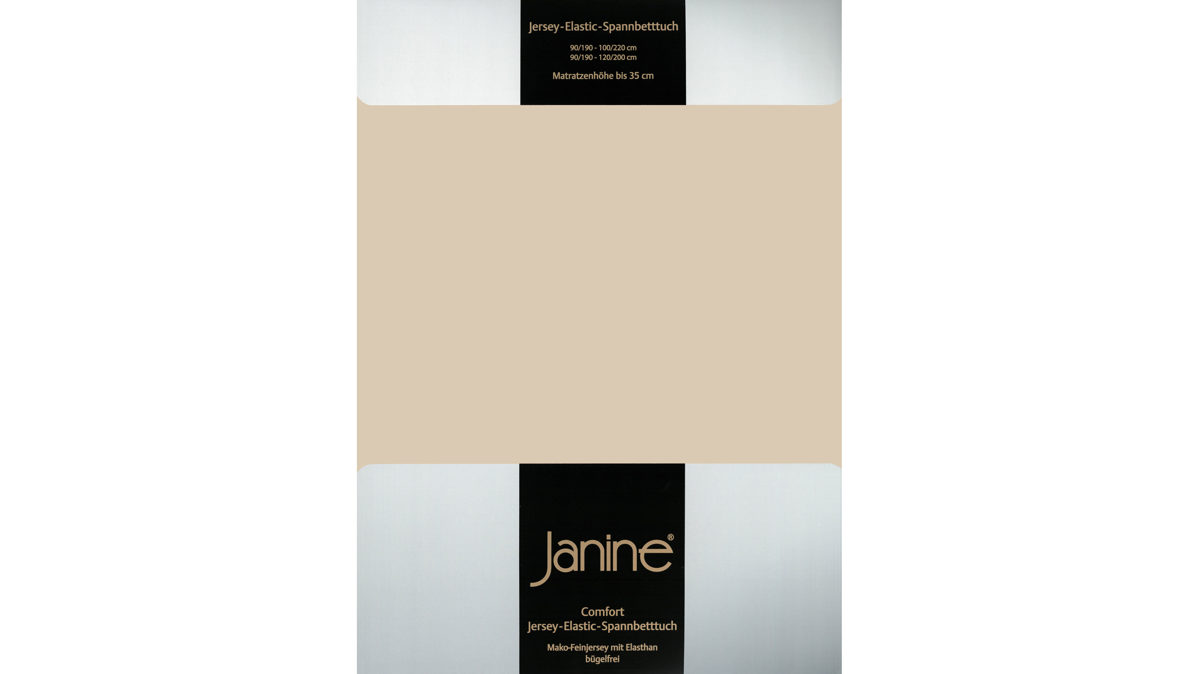 Spannbettlaken Janine aus Stoff in Sand Janine® Spannbettlaken Sand - ca. 100 x 200 cm