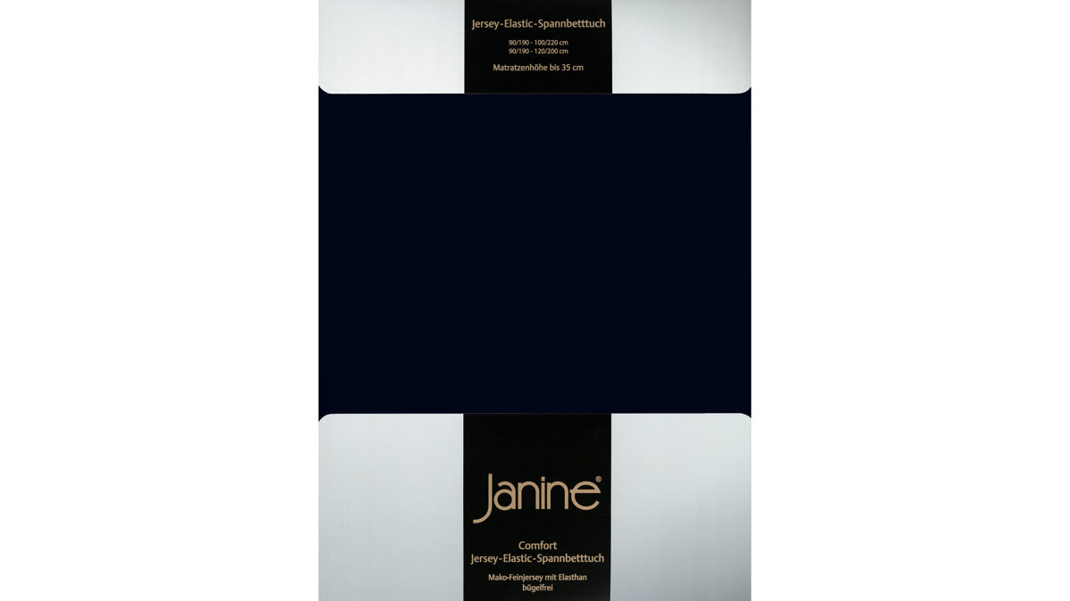 Spannbettlaken Janine aus Stoff in Schwarz Janine® Spannbettlaken Schwarz - ca. 100 x 200 cm